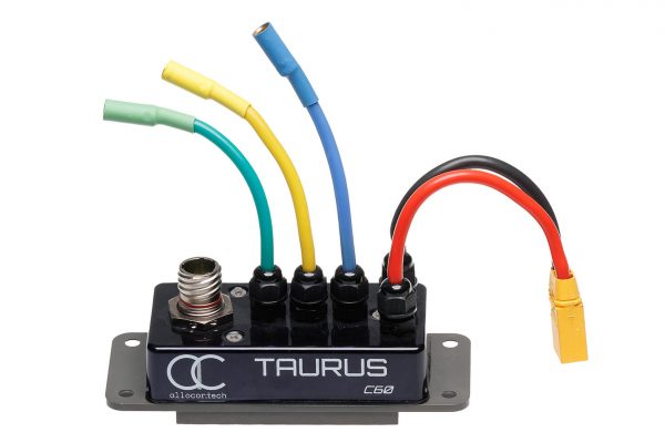 Taurus C60 with XT90 and 6mm barrel connectors.